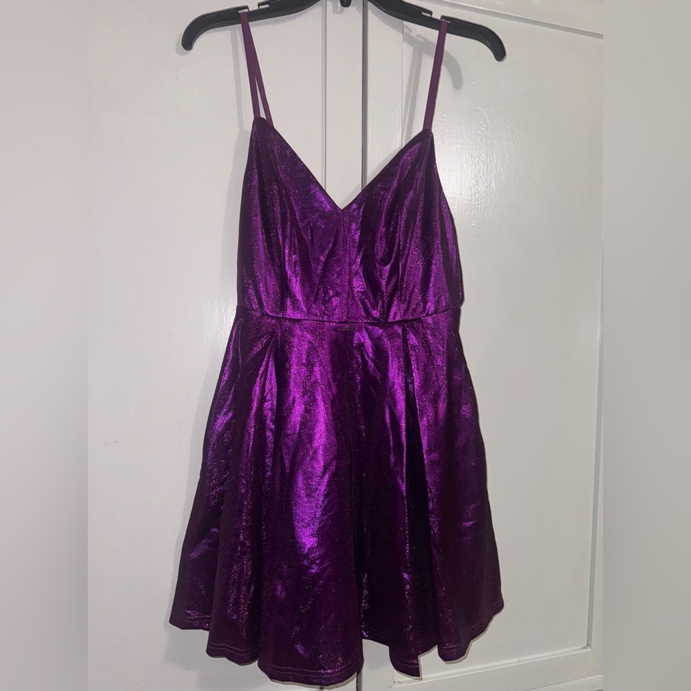 Lulu’s Keeps Getting Better Metallic Skater Mini … - image 7